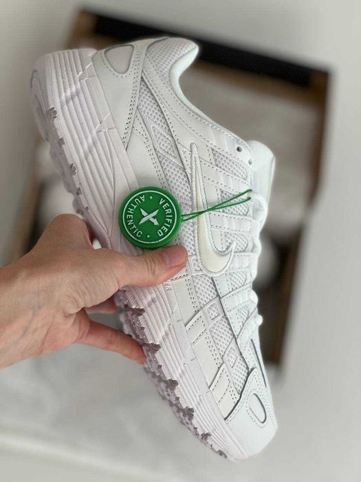 Женские кроссовки Nike P-6000 Triple White Premium. Размеры 36-40