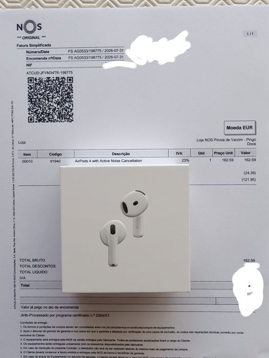 Airpods 4 com ANC Selados