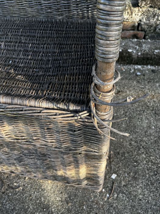 Kosz ogrodowy pleciony