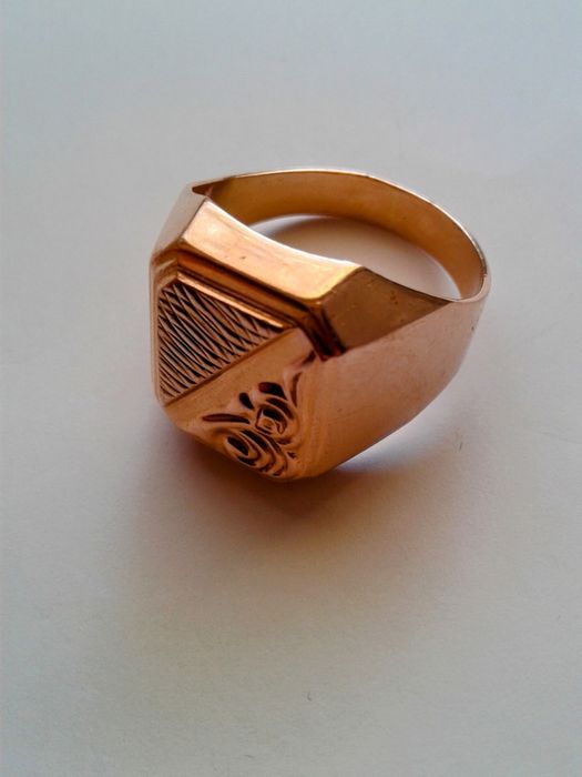 Золотая печатка 583 проба СССР золотой перстень , золота печатка СРСР