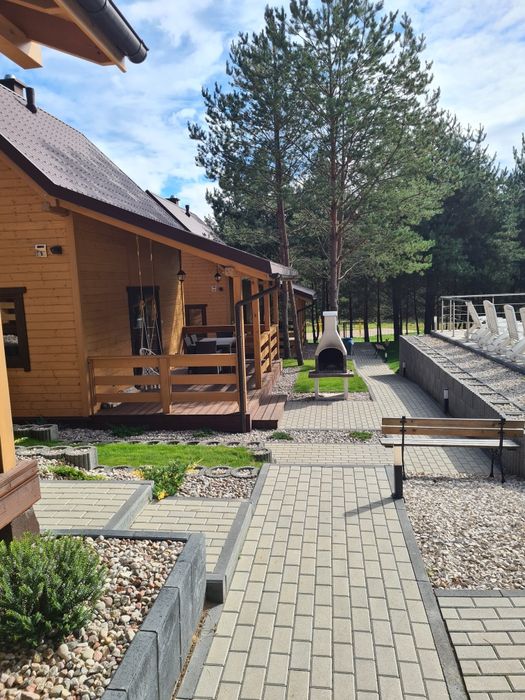 Sosnowe Wzgórze Domki Letniskowe Mazury, nad jeziorem, basen, pomost