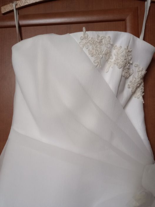Suknia ślubna bez ramiączek