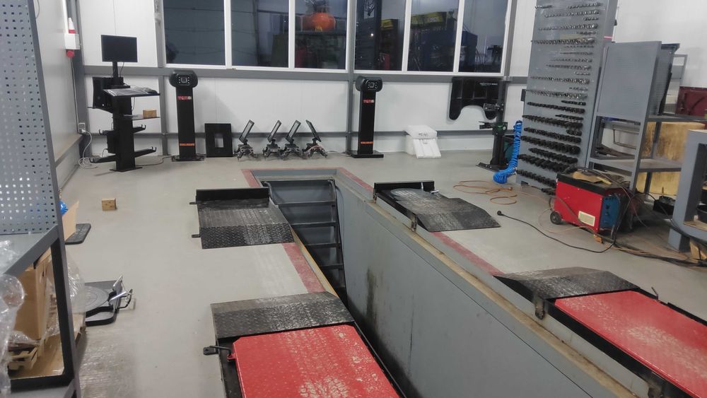 Стенд для развал-схождения на яму. Готов к отгрузке.