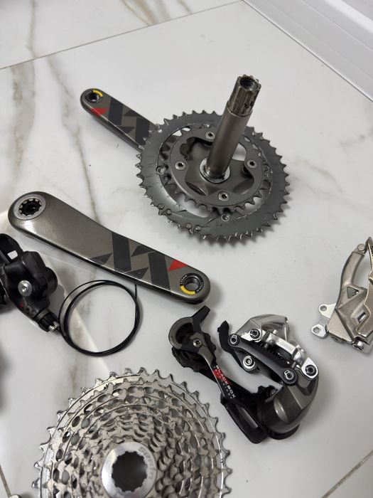 Grupa napęd Sram Truvativ XX Carbon 2x10  Oryginał Wzorowy stan