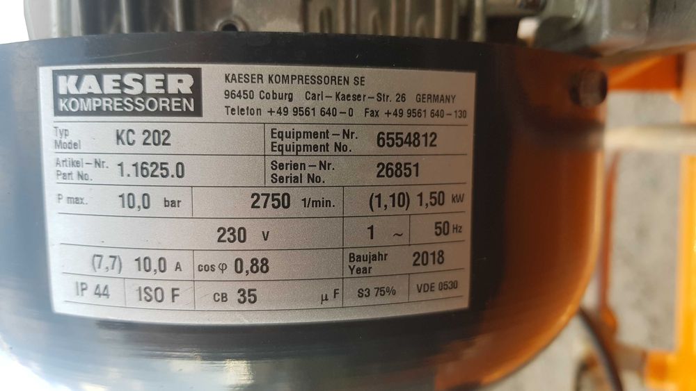 Kompresor Kaeser KC202  50L Nowy ale uzywany