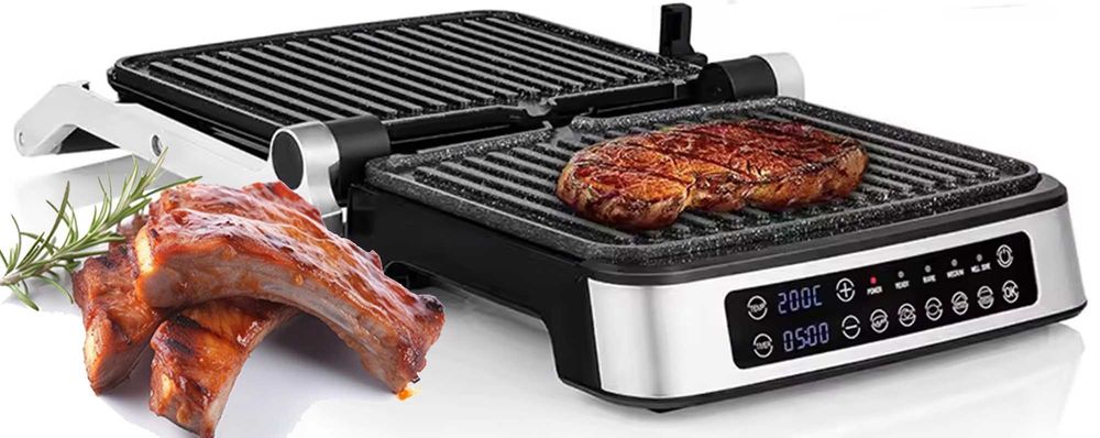 Grill elektryczny 2000W ogrodowy stołowy opiekacz kanapek toster xxl