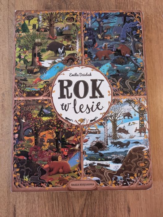 Książka edukacyjna obrazkowa dla dzieci "Rok w lesie"