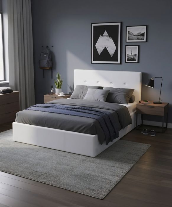 Cama de casal nova +Colchão +Entrega