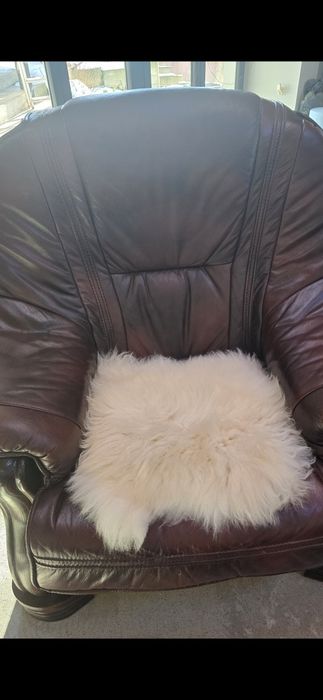 Naturalna skóra owcza 50x50 cm Dywanik Miękka i puszysta