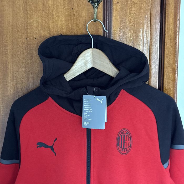 Casaco AC Milan Puma Pre Jogo Vermelho e Preto (M)