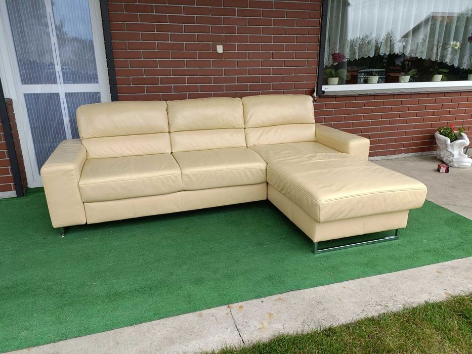 Sprzedam narożnik ze skóry-Skóra -skórzany –skórzana -skórzane