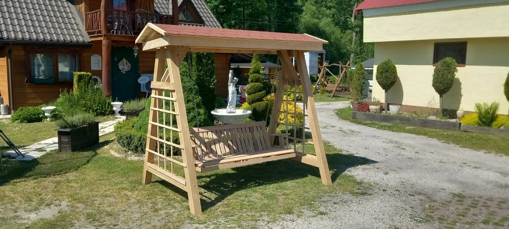 Huśtawka dębowa -Grube bale- Transport-Najtaniej