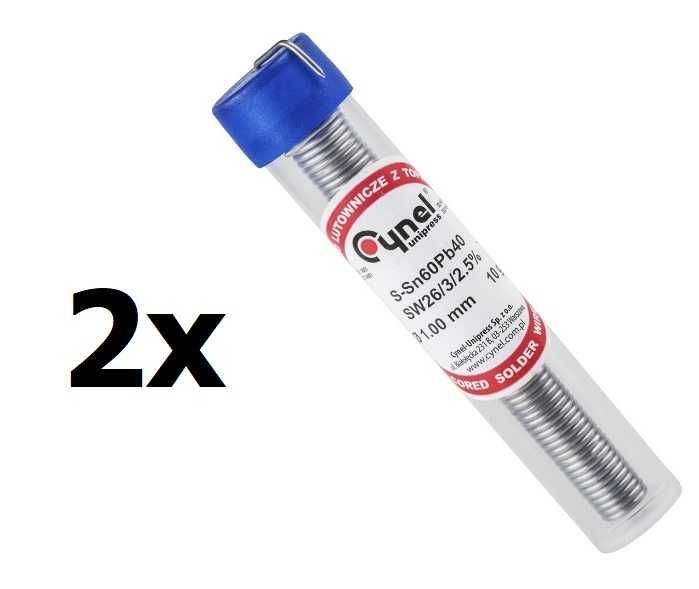 Cyna w fiolce 1mm Cynel 10g 2szt.