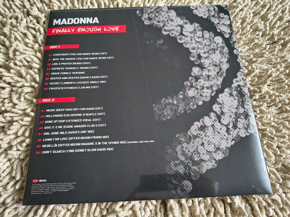 (Winyl) Madonna - Finnaly Enough Love | 2LP LTD CLEAR | NOWA W FOLII