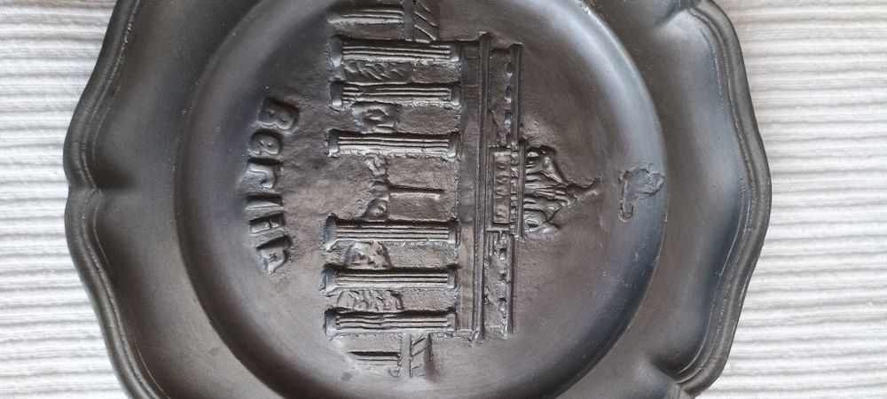 Talerz cynowy Brama Brandenburska