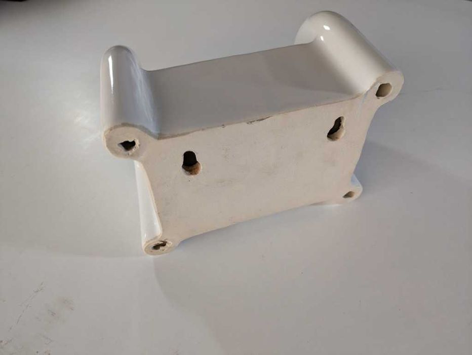 Papel higiénico suporte porta-rolos em porcelana com prateleira