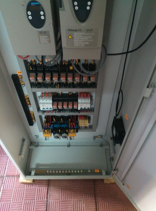Шкаф управления экструзионной линией на базе ATV31 и ATV71.