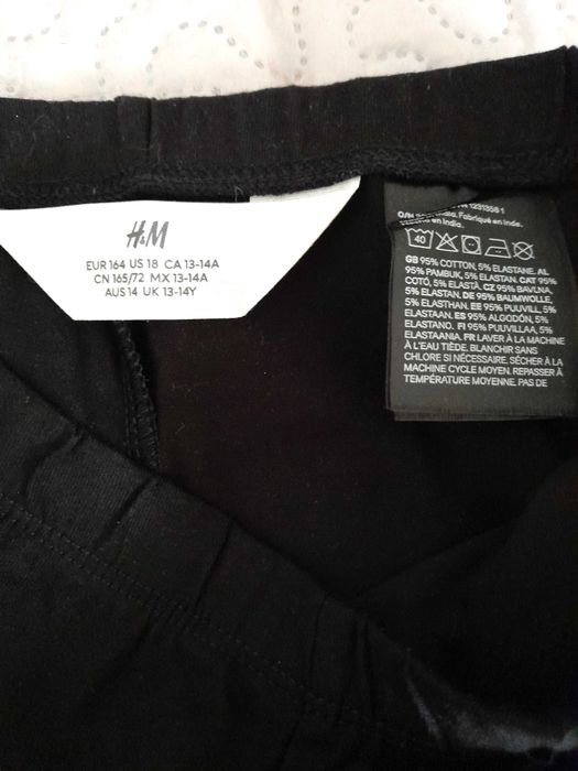 Calções de ciclista de algodão preto 13 14 anos