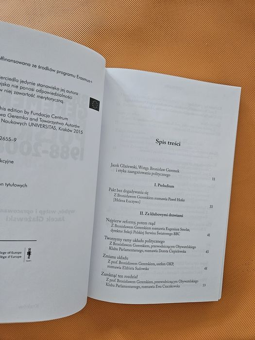 Bronisław Geremek Rozmowy polskie 1988...