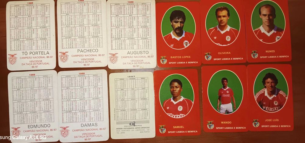Colecção de calendários de futebol