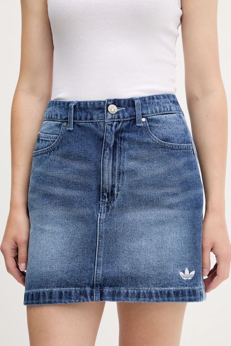 Джинсова спідниця Adidas синя розмір 44 L/XL
