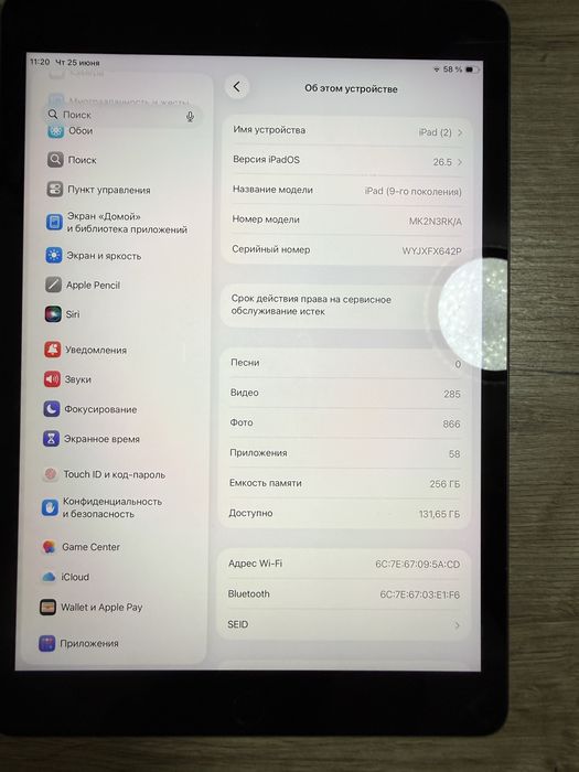 Apple iPad 9 Gen 256GB