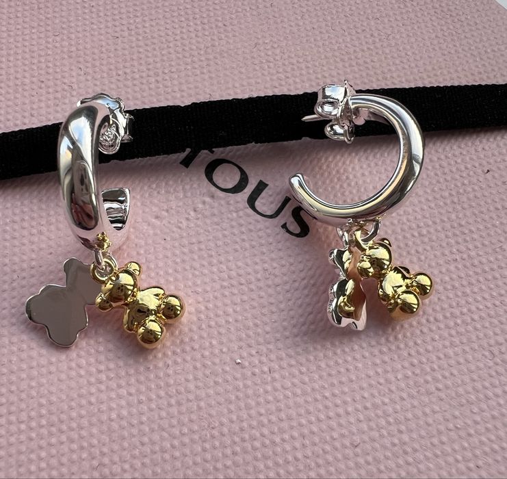 Tous kolczyki z misiem.