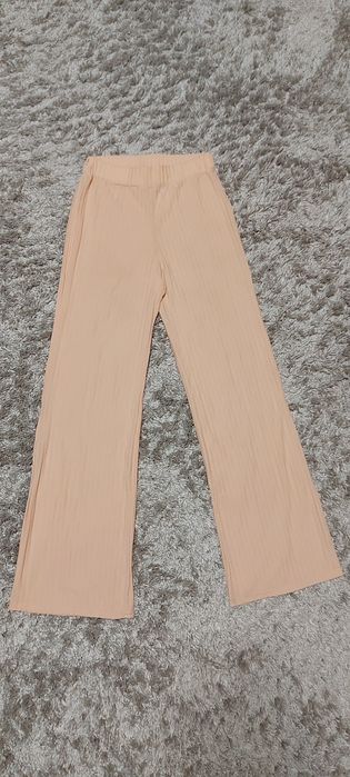 Костюм рубчик топ под горло и  штаны клеш