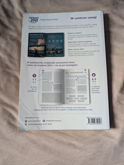 Podręcznik: W centrum uwagi 3 - zakres rozszerzony.