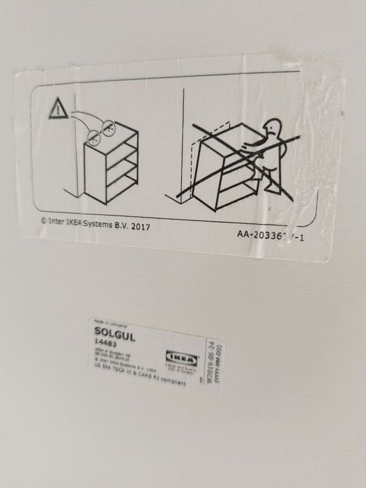 Przewijak, stolik do pielęgnacji niemowląt Ikea Solgul