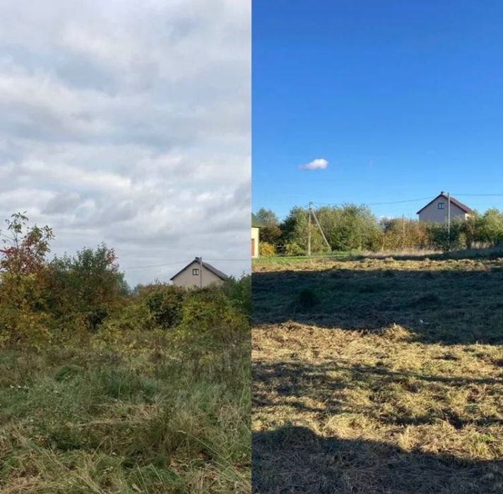 чистка ділянок, обрізка дерев
