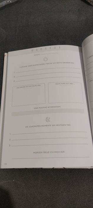 5 minutowy dziennik dla zdrowia i szczęścia notes