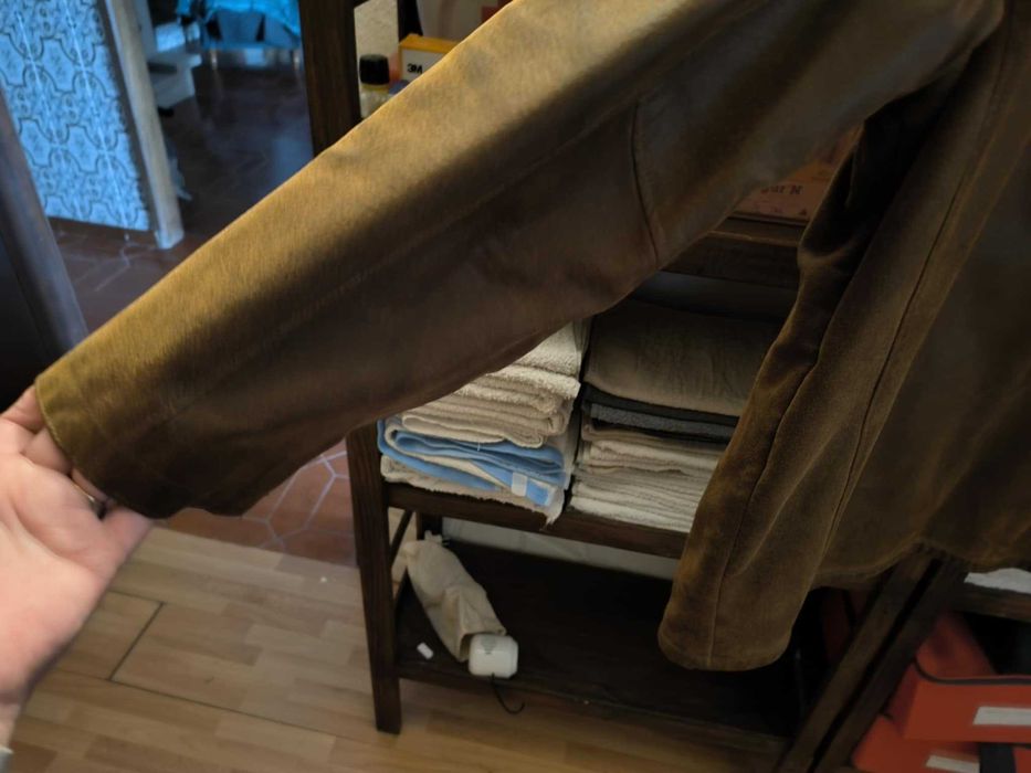 Casaco homem cor castanha