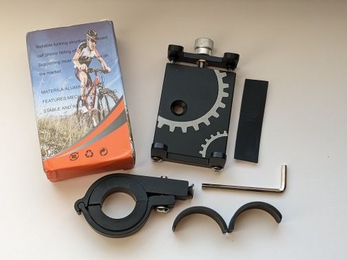 Держатель телефона на руль велосипеда, аллюминий, мини