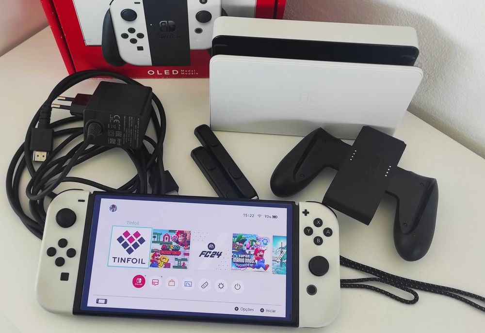 Nintendo Switch Oled - Desbloqueada CFW - Cartão 128gb