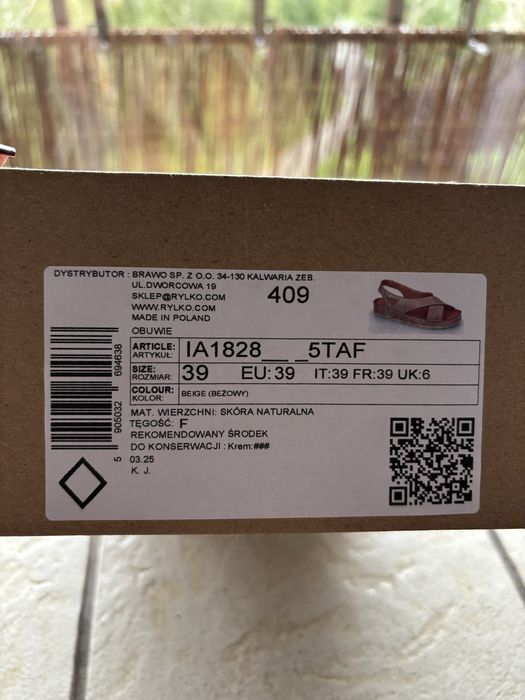 Sandały damskie Ryłko