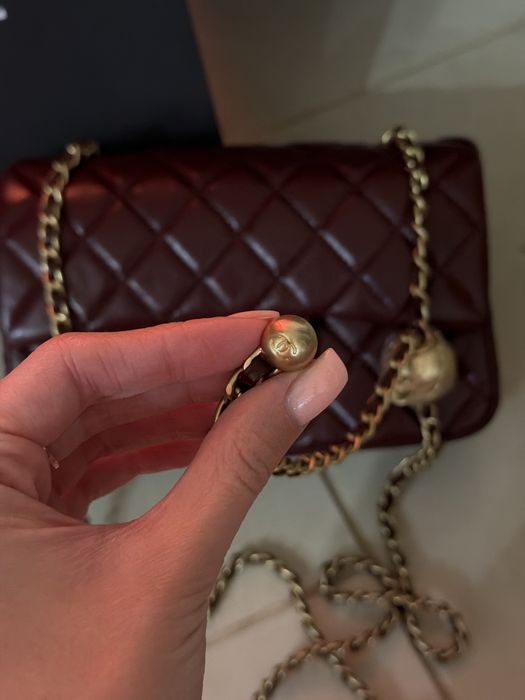 Бордова сумка Chanel, сумка шанель