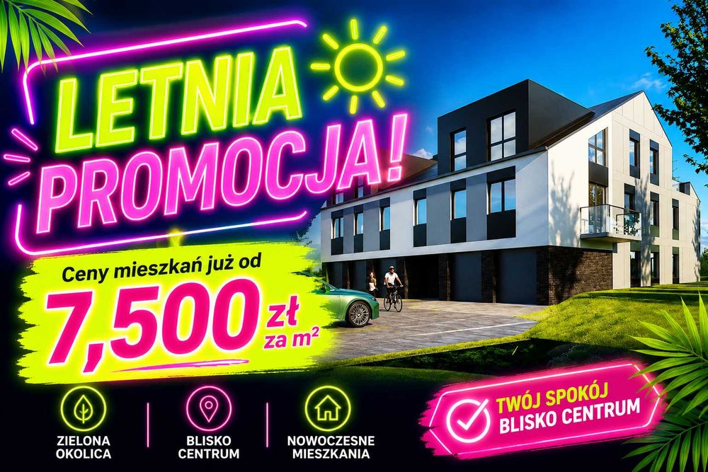 Piękne, nowe mieszkanie w wyjątkowej lokalizacji | 1 PIĘTRO | 3 POKOJE | BALKON
