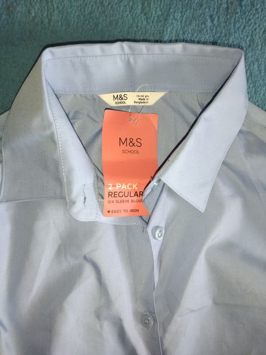 Рубашка блузка шкільна 13 - 14 років 170 см  Mark & Spencer  M&S