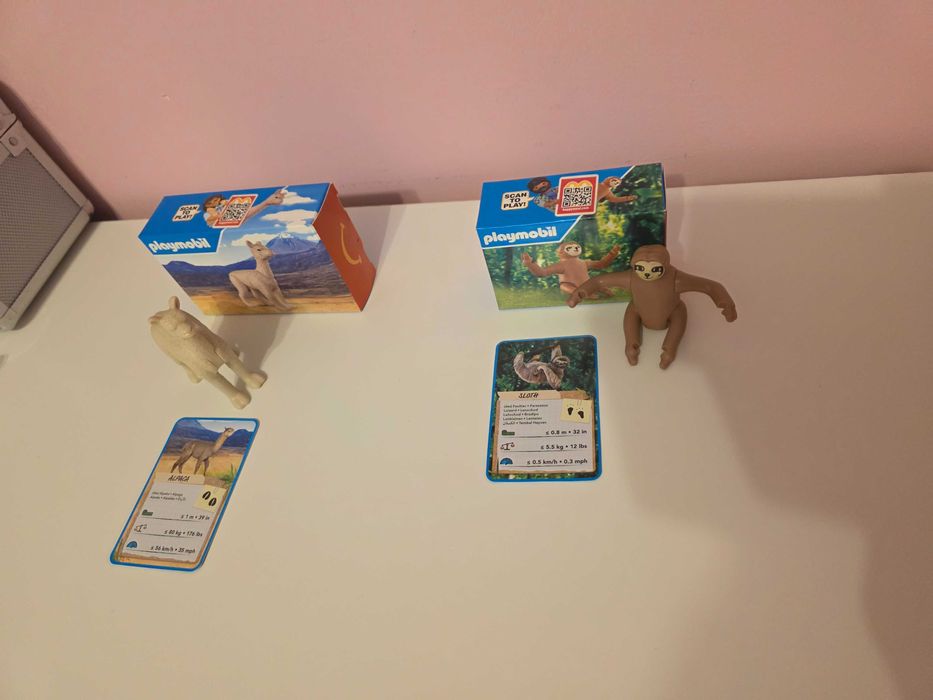 Zabawka 2 Szt Happy Meal McDonald’s Playmobil Wiltopia Leniwiec Alpaka