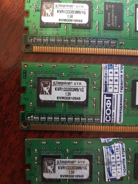 kingston kvr1333d3n9/1g