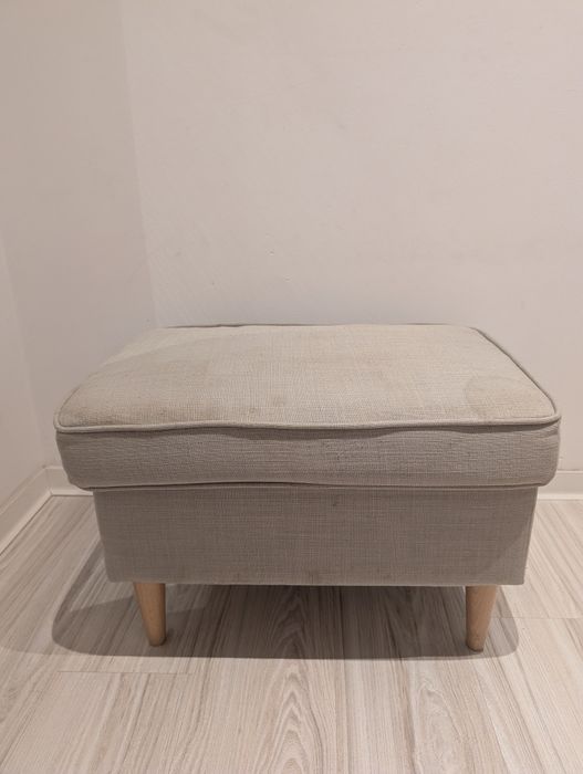 Ikea Strandmon Podnóżek  beżowy taupe