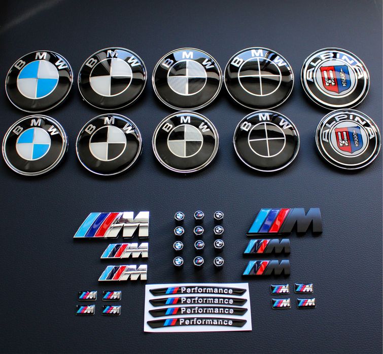 Símbolos Carbono BMW Emblemas Centros de Jante Volante Capo Mala