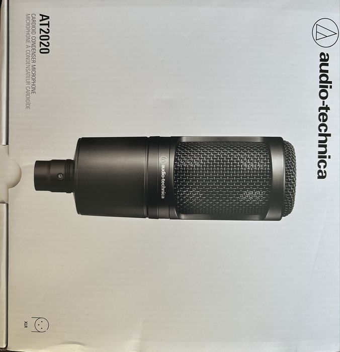 mikrofon audiotechnica at2020 - interfejs behringer um2 zestaw