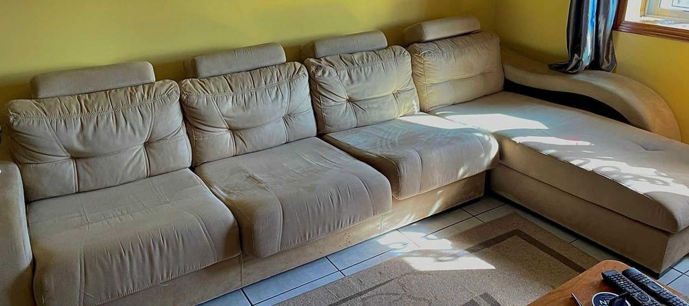 Sofá 3 lugares com chaise longue