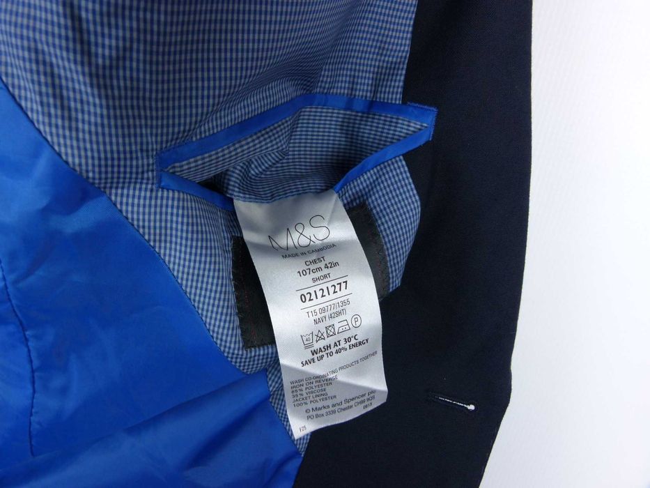 Marks & Spencer elegancka marynarka granatowa 42 / 52 - L