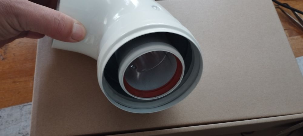 CURVA COAXIAL 90° início da caldeira. 60-100