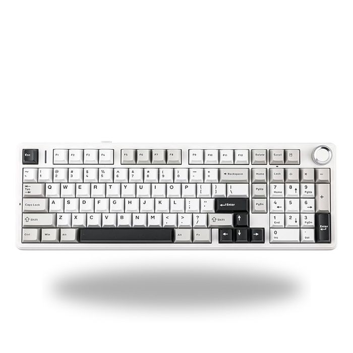 Klawiatura Mechaniczna F99 Pro Biała RGB Bluetooth 2.4GHz USB-C