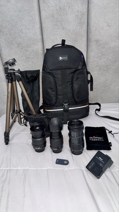 Kit Fotografia Nikon – 3 Lentes + Acessórios