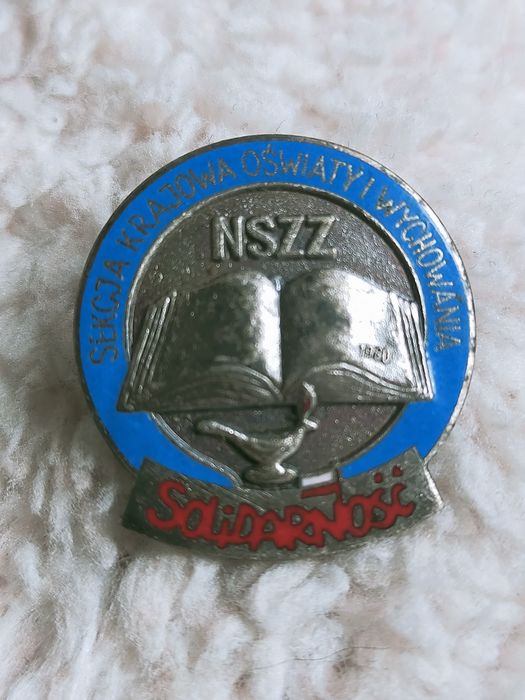 Odznaka przypinka NSZZ Prl 1980 solidarność